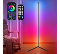 Urban London Smart RGBIC LED Corner Lamp with 300+ Dynamic Scene Modes Voice Control App Remote USB Port and Wireless Technology Ideal for Living Rooms Bedrooms and Gaming Rooms