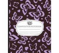 Urban Market Paper: Composition Notebook - Butterfly Hotline | Retro Butterfly Pattern Journal | College Ruled | 200 Pages | 7.5 x 9.25 in | Y2K ... Journaling, Writing, or Everyday Notes