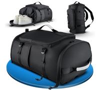 Urban Mate Sports Bag Men Women with Backpack Function Shoe Compartment Weekender Gym Bag Travel Bag Sports Backpack Fitness Yoga Martial Arts Motorcycle Bicycle Football