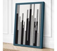 Urban Metrics Geometric Canvas Wall Art Print 18x12 Inch (46 x 30 cm)