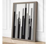 Urban Metrics Geometric Canvas Wall Art Print 18x12 Inch (46 x 30 cm)
