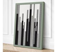 Urban Metrics Geometric Canvas Wall Art Print 30x20 Inch (76 x 51 cm)