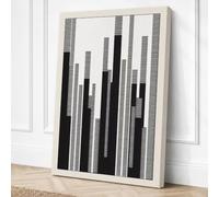 Urban Metrics Geometric Canvas Wall Art Print 36x24 Inch (91 x 61 cm)