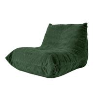 URBAN MEUBLE Luxury Silver Thread Chenille Bean Bag Lazy Sofa Green 90x100x80cm