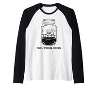 Urban Micro-Homesteader Apartment Gardening Sprout Raglan Baseball Tee