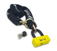 Urban Security Chain Lock 150 Sra Loop+ur74 U-lock Yellow 120 cm