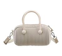 Urban Minimalist Commuter Bag, Multi-coloured Premium Texture Handbag, Very Lightweight And Versatile Daily. (Milk White)