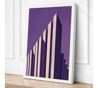 Urban Monument Art Deco Canvas Wall Art Print 36x24 Inch (91 x 61 cm)