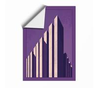 Urban Monument Art Deco Unframed Wall Art Print A4 (29.7×21cm), Wall Decor for Living Room, Bedroom, Office & Home, Art Gift