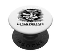 Urban Mushroom Foraging Mycology Nature Enthusiast PopSockets Adhesive PopGrip