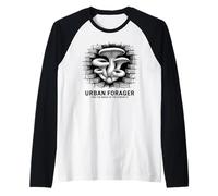 Urban Mushroom Foraging Mycology Nature Enthusiast Raglan Baseball Tee