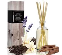 Urban Naturals Mahogany Vanilla Woods Reed Diffuser Set - Made with Essential Oils & Real Botanicals - Decorative Air Freshener and Beautiful Home Décor - Made in The USA