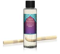 Urban Naturals Moroccan Amber Reed Diffuser Refill Set | Includes a Free Set of Reed Sticks! 4 oz. | Great Gift Idea Home Fragrance Lovers!