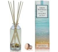 Urban Naturals Ocean Mist & Sea Salt Reed Diffuser Set | Made with Essential Oils & Real Seashells | Decorative Air Freshener Room Diffuser