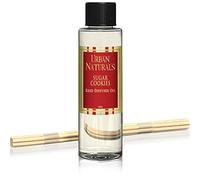 Urban Naturals Sugar Cookies Oil Reed Diffuser Refill with Free Set of Reed Sticks - Freshly-Baked, Buttery Cookie with Ginger Vanilla Frosting | Great Kitchen Scent | Made in The USA Vegan, 4 oz