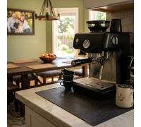 Urban Nest Coffee Mat, Absorbent PU Mat, Leather-Look Grey, 40x60cm