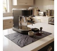 Urban Nest Coffee Mat, Absorbent PU Mat, Marble Grey, 40x60cm