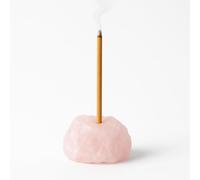 Urban Nest Natural Crystal Incense Holder, Decorative Healing Stone for Meditation, Energy Cleansing, Emotional Healing, Spiritual Growth & Home Decor (3-5cm, Rose Quartz)