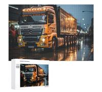 Urban Night Logistics Scene Jigsaw Puzzle, 1000 PCS, Relaxing Activity for Adults, A Detailed Puzzle Experience for Adult Hobbyists