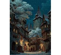 Urban Night View Jigsaw Puzzle 4000 Piece, Puzzles for Adults 4000, The Impossible Challenge, Jigsaw Puzzle Games Classic Educational, Wooden Puzzles, for Home Wall Decoration Gift FNKL1-171