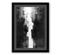 Urban Passage Abstract Framed Wall Art Print A3 (42×29.7cm) Black, Wall Decor for Living Room, Bedroom, Office & Home, Ready to Hang, Art Gift