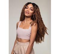 Urban Passion Twist Crochet Hair - Pre-Looped Two Strand Twist Extensions, Lightweight Synthetic Braiding Hair, Natural Boho Coily Texture Protective Style for Women (T1B/27)