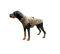 Urban Paws Collective® Waterproof Dog Coat, Reflective, Thermal, Adjustable Winter Jacket, Harness Compatible Rain Coat, Country Green, S