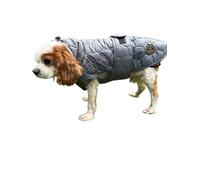 Urban Paws Collective® Waterproof Dog Coat, Reflective, Thermal, Adjustable Winter Jacket, Harness Compatible Rain Coat, City Grey, S