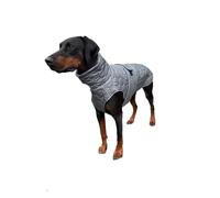 Urban Paws Collective® Waterproof Dog Coat, Reflective, Thermal, Adjustable Winter Jacket, Harness Compatible Rain Coat, City Grey, XL