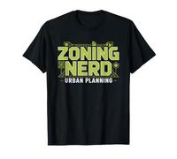 Urban Planner Zoning Map Nerd Colorful City Planning Land T-Shirt