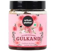 Urban Platter Gulkand | 10.58 Oz/300g | Pure Rose Petal Jam | Sun Dried Rose Blend with Sugar | Natural Cooling Preserves | Made with Chaitri Roses | Perfect for Falooda, Milkshakes, & Desserts