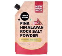Urban Platter Pink Himalayan Rock Salt Powder, 1kg (Unrefined | Additive Free | 100% Pink Rock Salt | Sendha Salt | Resealable Pouch)