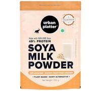 Urban Platter Soya Milk Powder, 500g, Non-GMO, 49% Protein, Unflavoured Dairy-Free Creamer
