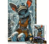 Urban Rabbit Explorer Jigsaw Puzzles for Teenagers 1000 Smart Training Happy Idle Time Flawless Cut Joyful Xmas (50x75cm)