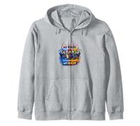 Urban Rebel Street Art Crew Graphic Zip Hoodie