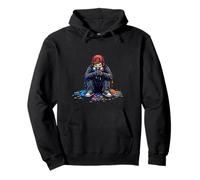 Urban Reflection Street Artist Graphic Pullover Hoodie