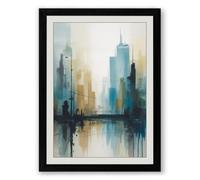 Urban Reflections Modern Framed Wall Art Print A1 (84.1×59.4cm) Black, Wall Decor for Living Room, Bedroom, Office & Home, Ready to Hang, Art Gift