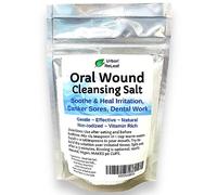 Urban ReLeaf Oral Wound Cleansing Salt 6 oz Bag! Makes 90 Cups of Solution. Soothe, Heal Irritation, Dental Work. 100% Natural, Braces, Mouth, Gum, Canker Sores, Dentures. Made in USA Fresh!