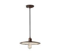 Elstead Urban Renewal 1 Light Dome Ceiling Pendant Bronze, E27