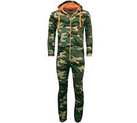 Urban Road Adults Unisex Woodland Camouflage Onesie All in One Jumpsuit
