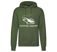 Urban Road Carp Fishing Hoody Angling Hooded Top Clothing Gift Printed Sweatshirt Hoodie (Military Green, s) (Military Green, 3x_l)