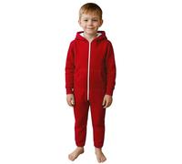 Urban Road Kids Unisex Plain Onesie Boys Girls Youth Toddlers All in One Jumpsuit | Comfortable, Cozy & Ideal for Personalisation Red