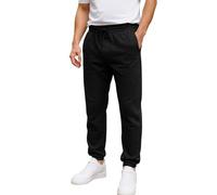 Urban Road Men’s Fleece Jogging Bottoms - Winter Warm Sweatpants with Zipped Pockets & Drawcord Waist, Heavyweight 280gsm Joggers, Casual Sports & Loungewear Trousers Black