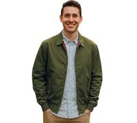Urban Road Mens Classic Vintage Harrington Bomber Jacket Olive