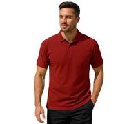 Urban Road Mens Premium Comfort Fit Polo Shirt - Short Sleeve, Plain, Classic Knitted Collar, 50/50 Cotton Polyester, 220gsm, Casual & Workwear