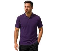 Urban Road Mens Premium Comfort Fit Polo Shirt - Short Sleeve, Plain, Classic Knitted Collar, 50/50 Cotton Polyester, 220gsm, Casual & Workwear