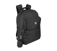 Urban School Backpack Oxford B-Ready Black - Laptop Bag 13-16 Inches, Recycled Polyester Rain Cover, Concealed Pocket, Ergonomic Back Pocket (42 x 30 x 15 cm)