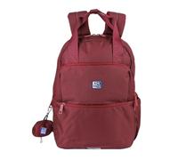 Urban School Backpack Oxford B-Ready with Handle Bordeaux - Laptop Bag 13-16 Inches Recycled Polyester Rain Cover Ergonomic Back (30 x 42 x 15 cm)