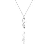 URBAN SHe° 925 Sterling Silver DNA Molecule Necklace science genetics gift