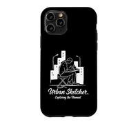 Urban Sketcher Capturing The Moment Cityscape Artist Case for iPhone 11 Pro